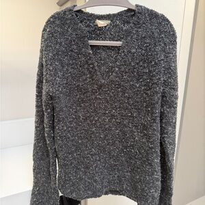 J. Crew Charcoal V-Neck Sweater
